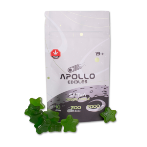 Apollo Edibles – Green Apple Shooting Stars 2000mg THC Sativa