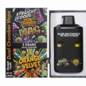 Straight Goods – Dual Chamber Vape – Mac + Orange Velvet (3 Grams + 3 Grams)