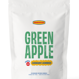 One Stop – Sour Green Apple THC Gummies 500mg