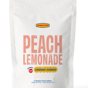One Stop – Sour Peach Lemonade THC Gummies 500mg
