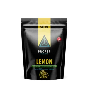 Proper Extracts Edibles – Triangles 1080mg Live Resin Gummies – Lemon
