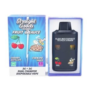 Straight Goods – Dual Chamber Vape – Cherry + Chem Pie (3G + 3G)