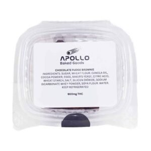 Apollo Baked Goods – Chocolate Fudge Brownie – 900mg THC