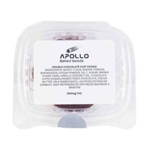 Apollo Baked Goods – Double Chocolate Chip Cookies – 300mg THC