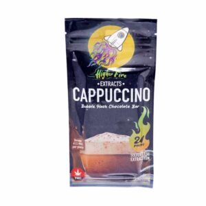Higher Fire Extracts – Bubble Hash Chocolate Bar – Cappuccino 1000mg THC
