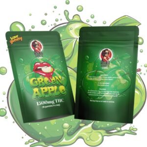 Mama Anne’s Edibles – Green Apple Gummy – 1500mg THC