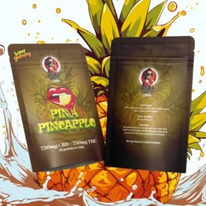 Mama Anne’s Edibles – Pina-Pineapple Gummy – 1:1 (750mg CBD + 750mg THC)