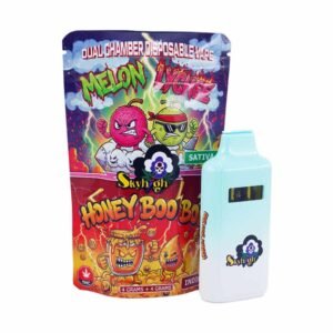 Sky High Extract – Dual Chamber Vape – Melon Lychee (Sativa) + Honey Boo Boo (Indica) – (4 Grams + 4 Grams)