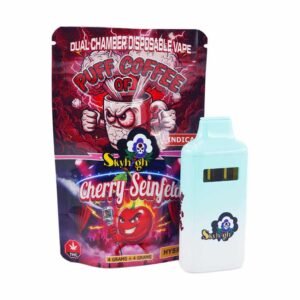 Sky High Extract – Dual Chamber Vape – Puff of Coffee (Indica) + Cherry Seinfeld (Hybrid) – (4 Grams + 4 Grams)