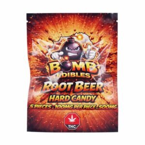 Bomb Edibles – 500mg THC Hard Candy – Root Beer