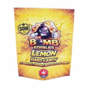 Bomb Edibles – 500mg THC Hard Candy – Sour Lemon