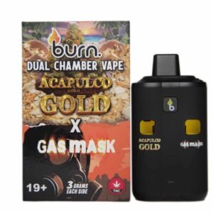 Burn Extracts – Dual Chamber Disposable Vape – Acapulco Gold + Gas Mask (3G +3G)
