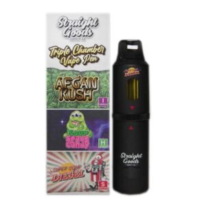 Straight Goods – Triple Chamber Vape – Afghan Kush + Sour Space Candy + Super Sour Diesel (3 Grams + 3 Grams + 3 Gram)
