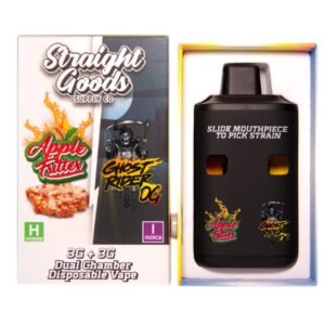 Straight Goods – Dual Chamber Vape – Apple Fritter + Ghost Rider OG (3G + 3G)