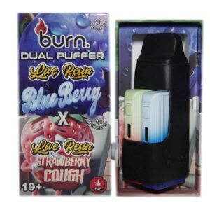 Burn Extracts – Dual 2 Gram Puffer – Live Resin Blueberry x Live Resin Strawberry Cough (2 Grams + 2 Gram)