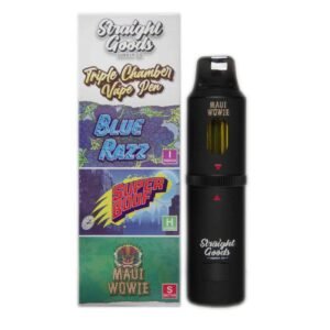 Straight Goods – Triple Chamber Vape – Blue Raz + Super Boof + Maui Wowie (3 Grams + 3 Grams + 3 Gram)