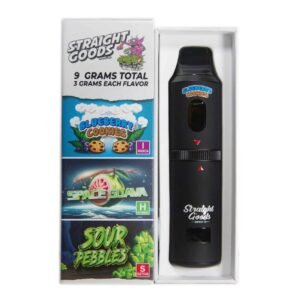 Straight Goods – Triple Chamber Vape – Blueberry Cookies + Space Guava + Sour Pebbles (3 Grams + 3 Grams + 3 Gram)