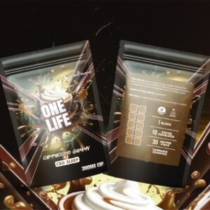 One Life Edibles – Cappuccino Gummy – 300mg CBD + 100mg Melatonin