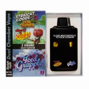 Straight Goods – Dual Chamber Vape – Cherry Seinfeld + Iced Grapple (3 Grams + 3 Grams)