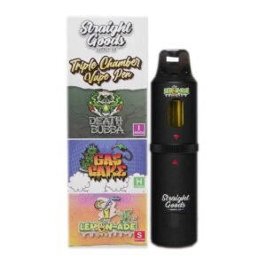 Straight Goods – Triple Chamber Vape – Death Bubba + Gas Cake + Lemonade (3 Grams + 3 Grams + 3 Gram)