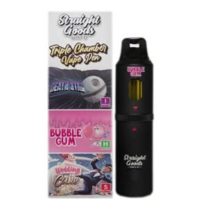 Straight Goods – Triple Chamber Vape – Death Star + Bubble Gum + Wedding Cake (3 Grams + 3 Grams + 3 Gram)