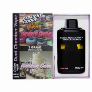 Straight Goods – Dual Chamber Vape – Donut Shop + Wedding Cake (3 Grams + 3 Grams)