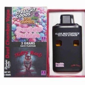 Straight Goods – Dual Chamber Vape – Double Bubble + Tigers Blood (3 Grams + 3 Grams)