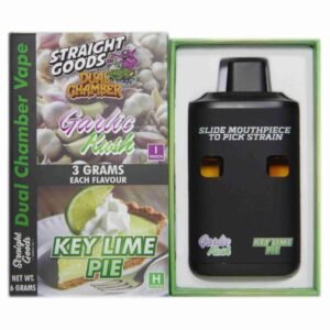Straight Goods – Dual Chamber Vape –  Garlic Kush + Key Lime Pie (3 Grams + 3 Grams)