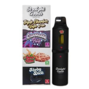 Straight Goods – Triple Chamber Vape – Grand Daddy Purp + Apple Fritter + Moby Dick (3 Grams + 3 Grams + 3 Gram)