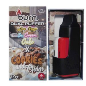 Burn Extracts – Dual Puffer – Live Resin Ice Cream Cake x Cookies and Cream (2 Grams + 2 Gram)