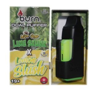 Burn Extracts – Dual Puffer – Live Resin Lime Skunk x Lemon Slush (2 Grams + 3 Gram)