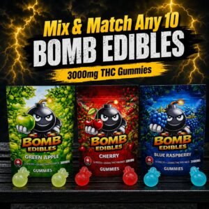 Bomb Edibles Gummies 3000mg  THC – Mix and Match – 10 Pack
