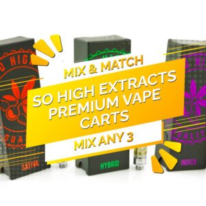 So High Extracts THC Vape 1ML – Mix and Match 3