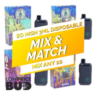 So High Extracts Disposable 3ML – Mix and Match 10