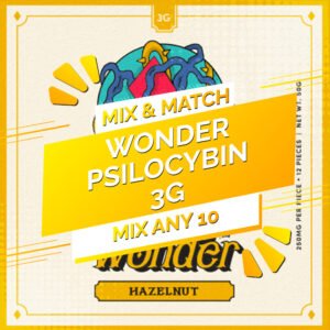 Wonder – Psilocybin Chocolate Bar 3g – Mix and Match 10