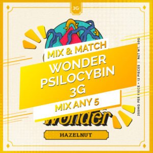 Wonder – Psilocybin Chocolate Bar 3g – Mix and Match 5