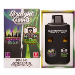 Straight Goods – Dual Chamber Vape – Northern Lights + Durban Poison (3G + 3G)
