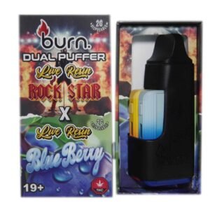 Burn Extracts – Dual 2 Gram Puffer – Live Resin Rockstar x Live Resin Blueberry (2 Grams + 2 Gram)