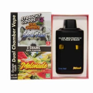Straight Goods – Dual Chamber Vape – Snow Dawg + Melonade (3 Grams + 3 Grams)