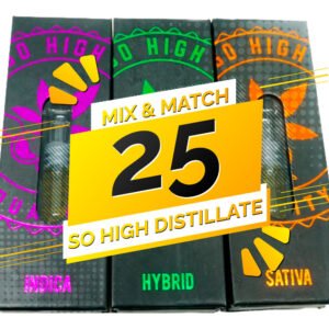 So High Extracts THC Distillate Mix and Match – 25