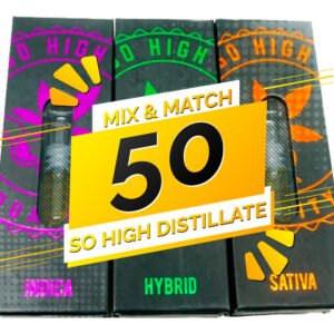 So High Extracts THC Distillate Mix and Match – 50