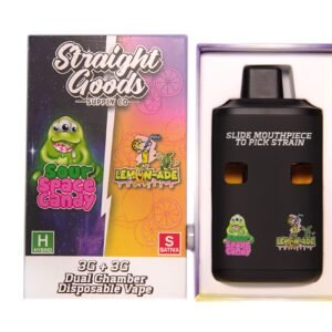 Straight Goods – Dual Chamber Vape – Sour Space Candy + Lemon-Ade (3G + 3G)