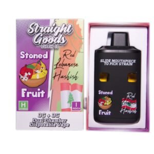 Straight Goods – Dual Chamber Vape – Stoned Fruit + Red Lebanese Hashish (3G + 3G)