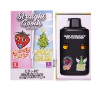 Straight Goods – Dual Chamber Vape – Strawberry Cough + Holy Zaza (3G + 3G)