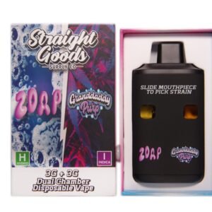 Straight Goods – Dual Chamber Vape – Zoap + Granddaddy Purp (3G + 3G)